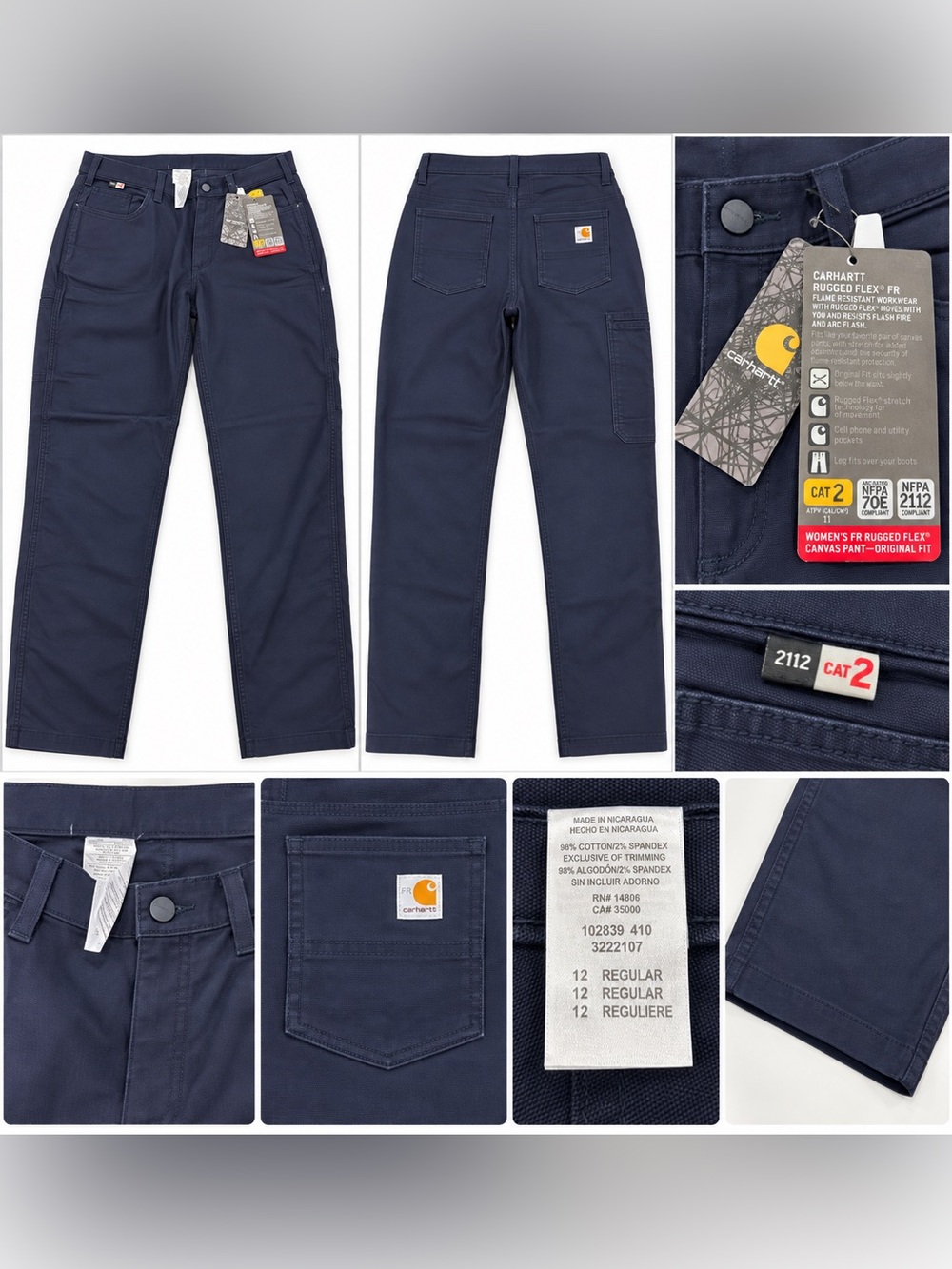Carhartt Women's Straight Leg Pants in Navy